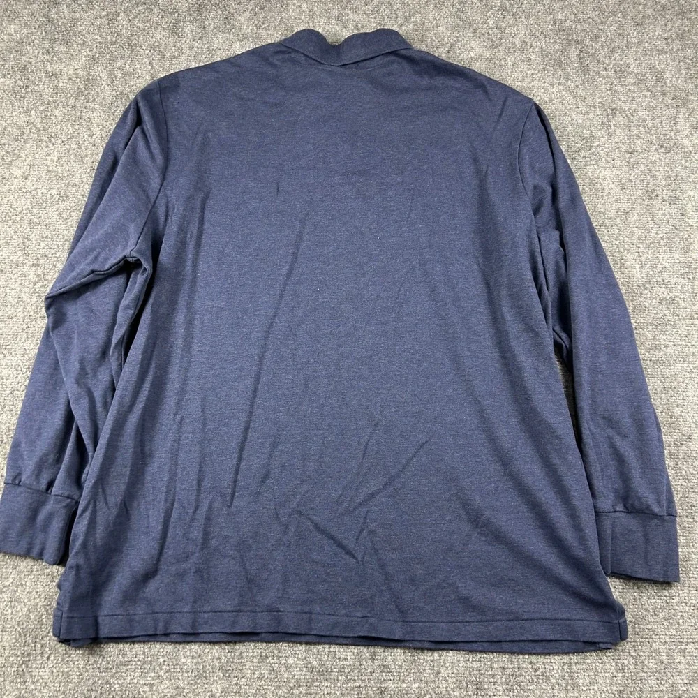 Polo Ralph Lauren Polo Shirt Mens XXL Navy Blue Long Sleeve Classic Fit Pony