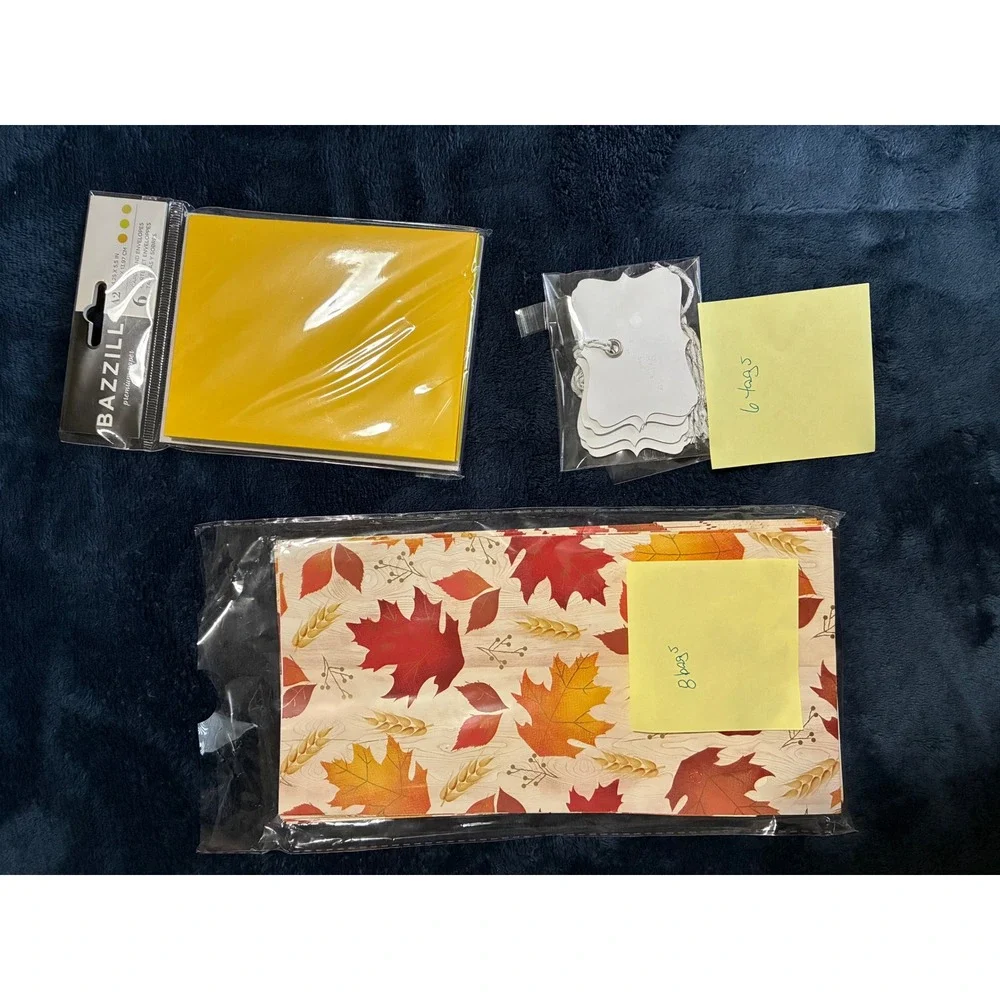 Crafting Supplies - Fall Bags,‎ Envelopes and Cards, Tags