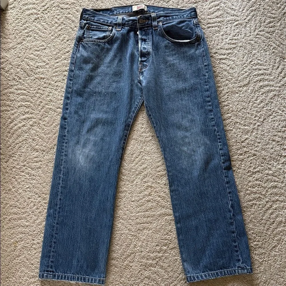 Levi's Men's 501 Original Fit Jeans Straight Leg Button Fly 100% Cotton