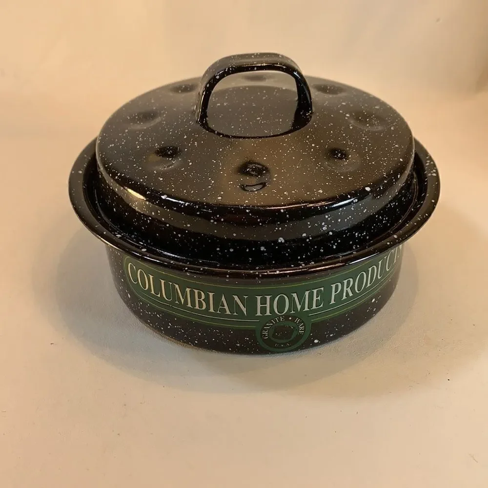 Columbian Home Products Roasters Seafood Hispanic Granite Ware Made USA Home New