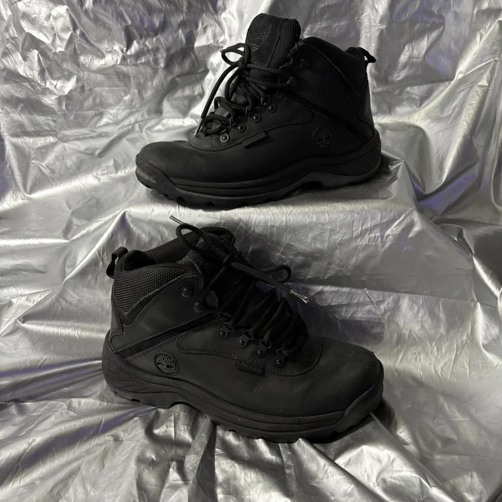 MENS‎ TIMBERLAND SIZE 8 WHITE LEDGE WATERPROOF MID HIKER MD BLACK