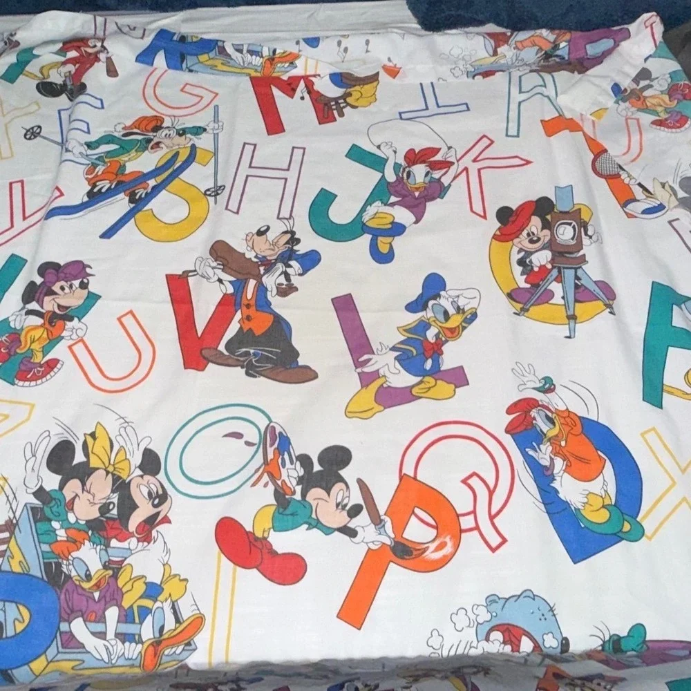 80s Disney Character‎ Storyboard Sheet | Pristine Vintage Cotton Blend
