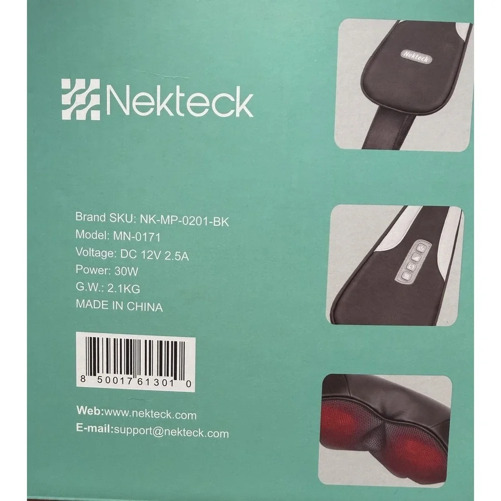 Car 12 V‎ AC DC Adapter Charger for Nekteck Shiatsu Massager Auto Vehicle Travel