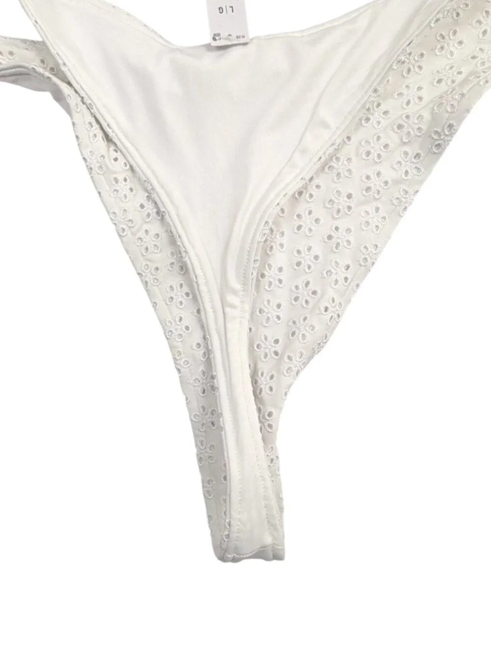 Frankies Bikinis white eyelet