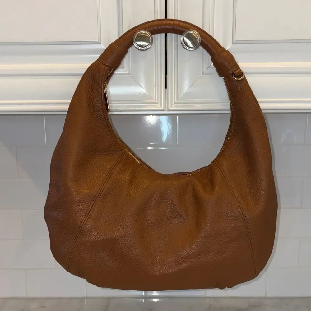 Michael Kors Bag Purse Handbag Pebbled Leather Hobo Large Shoulder Bag