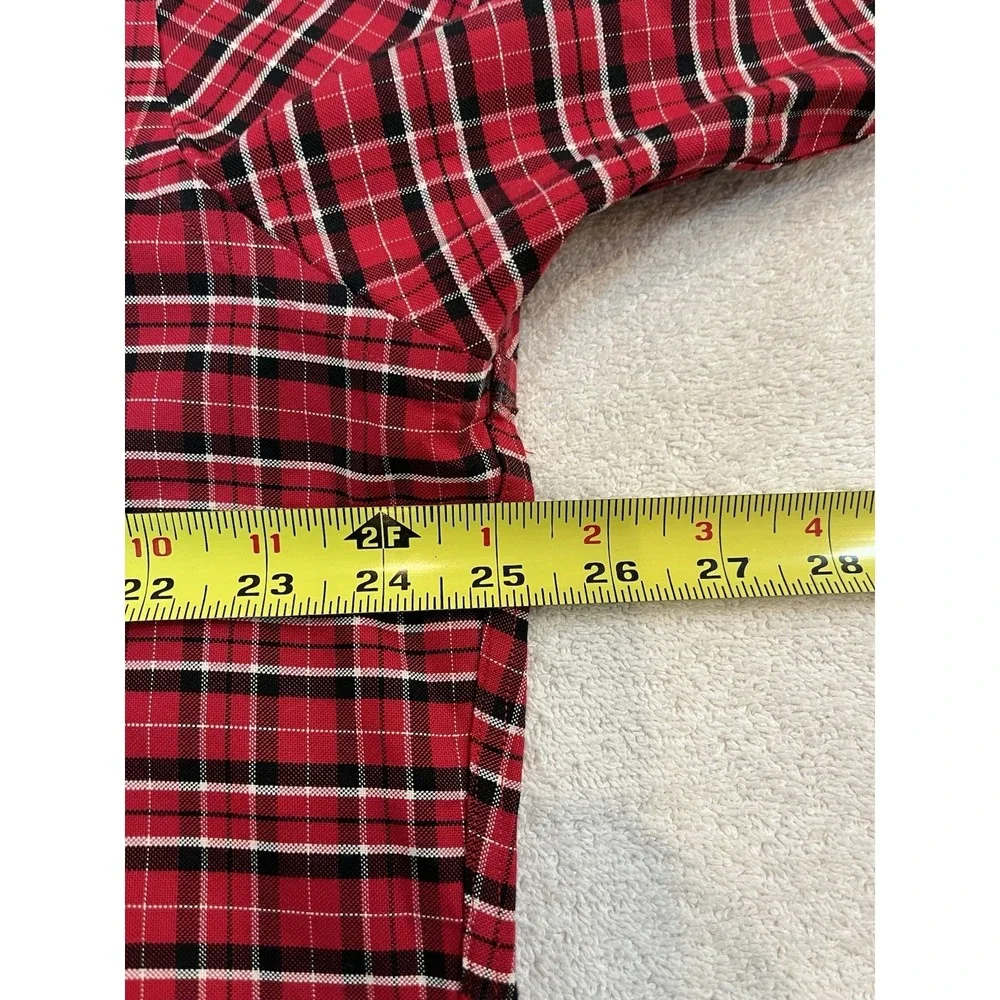 Brooks Brothers Regent XL‎ Red Plaid Long Sleeve Oxford Logo 100% Supima Cotton