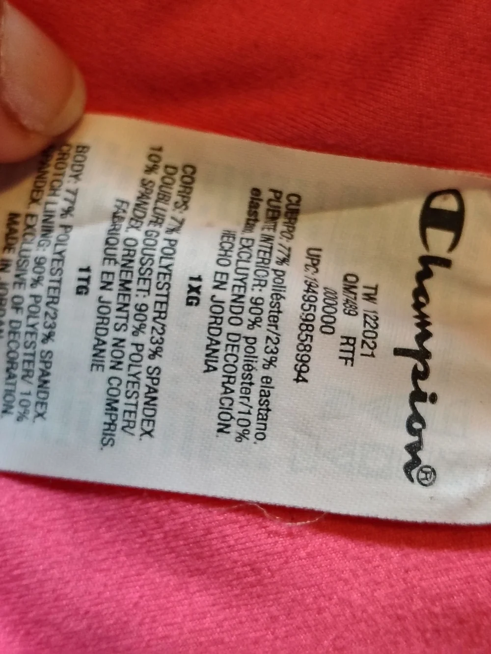 Champion branded athletic