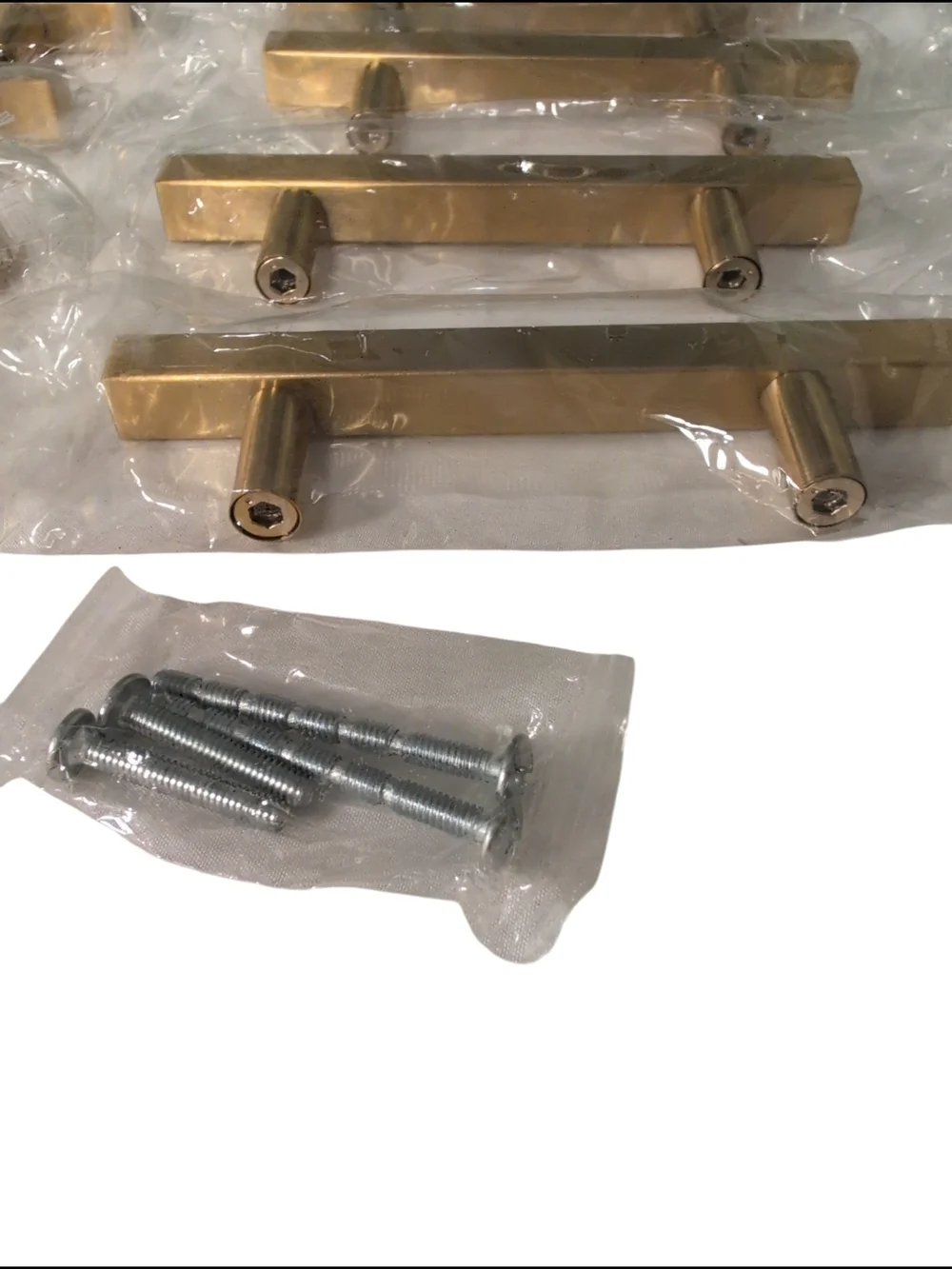 18 New Brushed Gold Bar Pull Cabinet Handle - Modern T-Bar 5 Inch Dresser Drawer