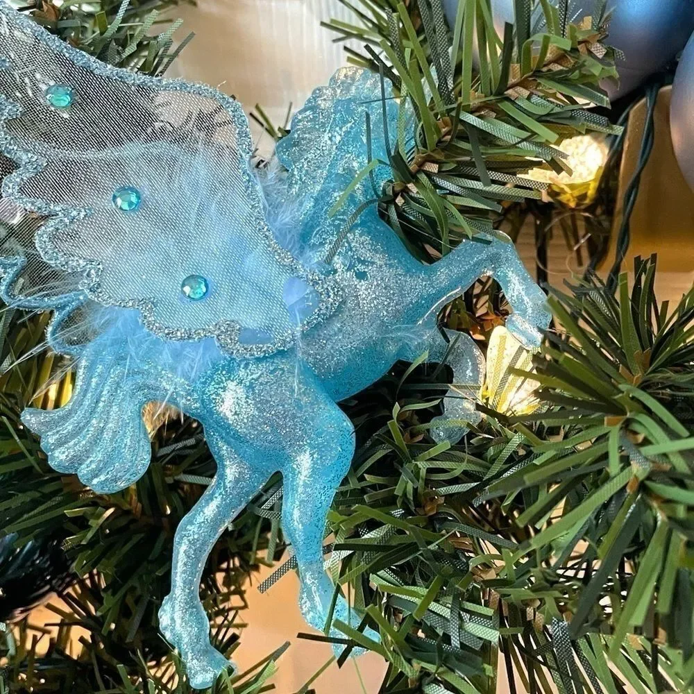 Handmade by KAT blue unicorn