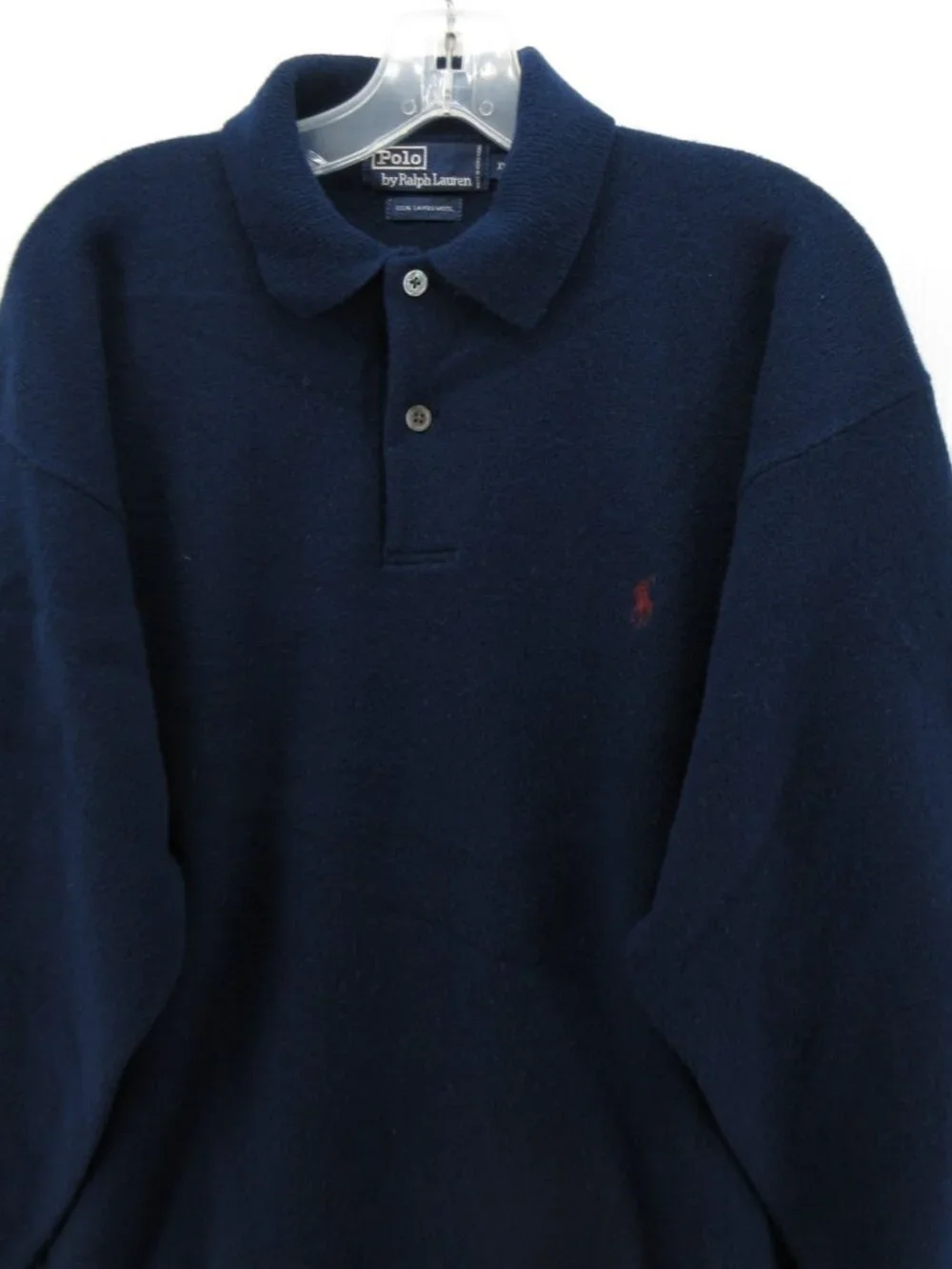 VINTAGE Ralph Lauren Polo Sweater XXL Lambs Wool Polo Red Pony Preppy