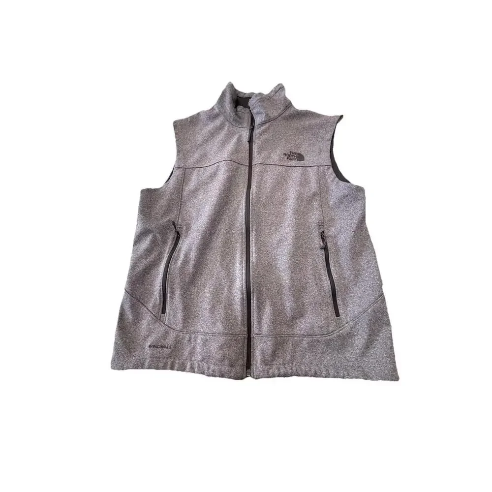 The North Face Apex Bionic XL‎ Vest Heater Gray WindWall Full Zip H96