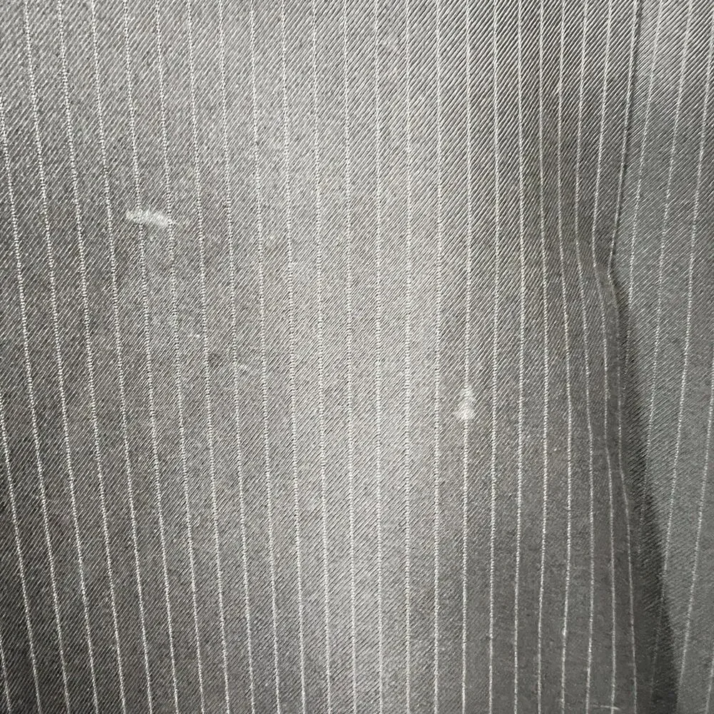 Caravelli 2-Pc Men's Suit Black Pin Superior 150s Blazer 44R Pants‎ 38x44 FLAWS