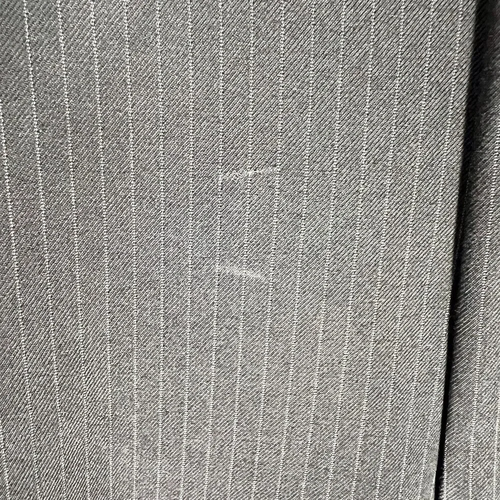Caravelli 2-Pc Men's Suit Black Pin Superior 150s Blazer 44R Pants‎ 38x44 FLAWS