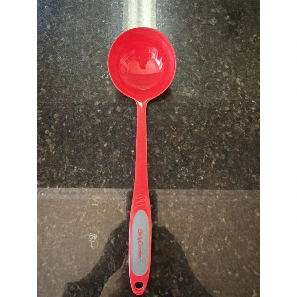 Betty Crocker Melamine Red Plastic Soup Ladle Spoon Cooking Utensil Kitchen