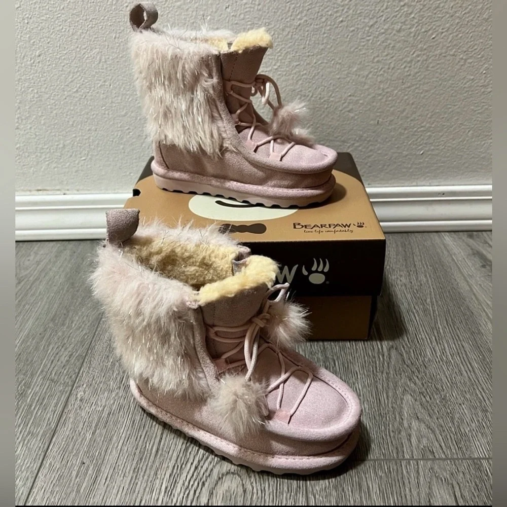 BearPaw pink suede