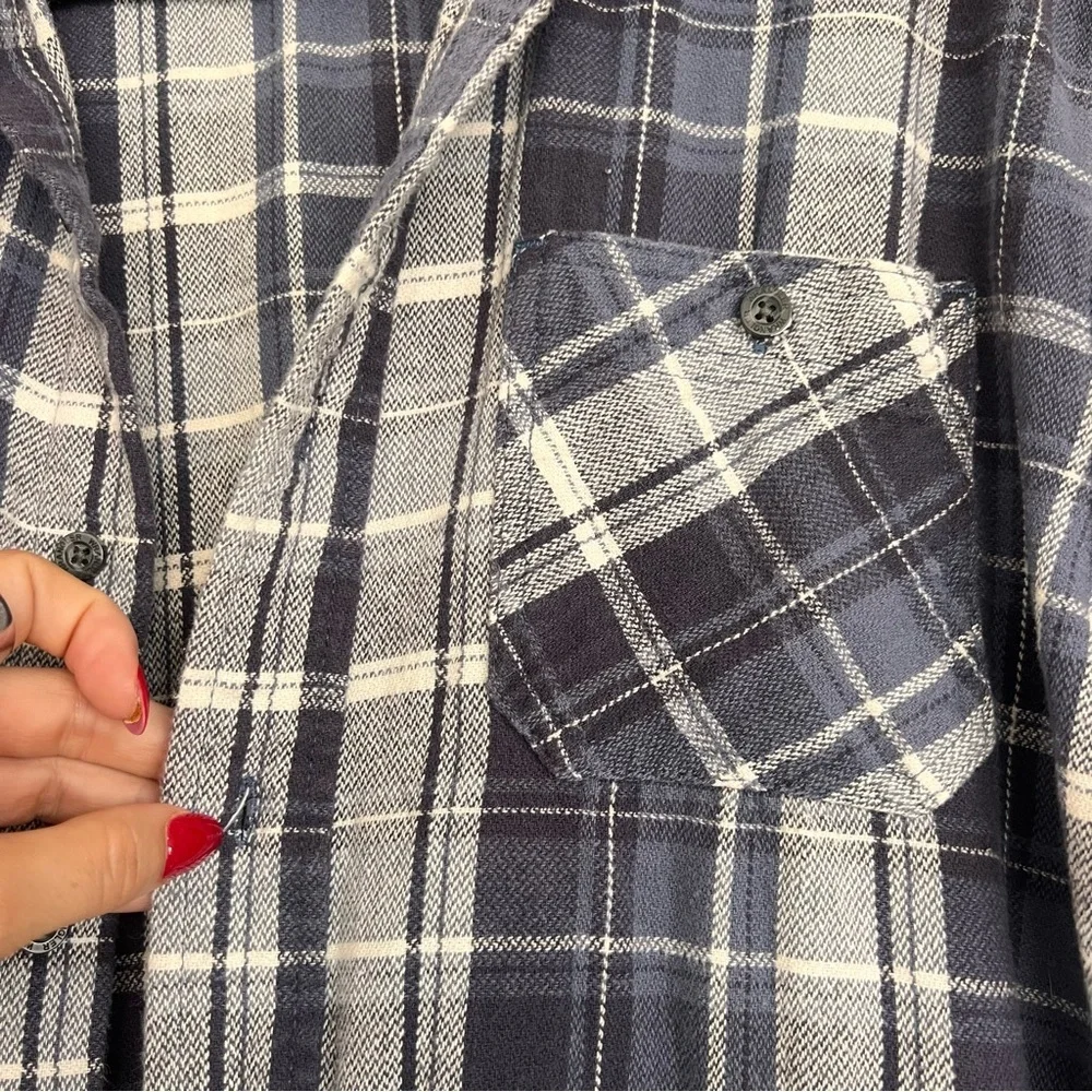 Wrangler plaid button