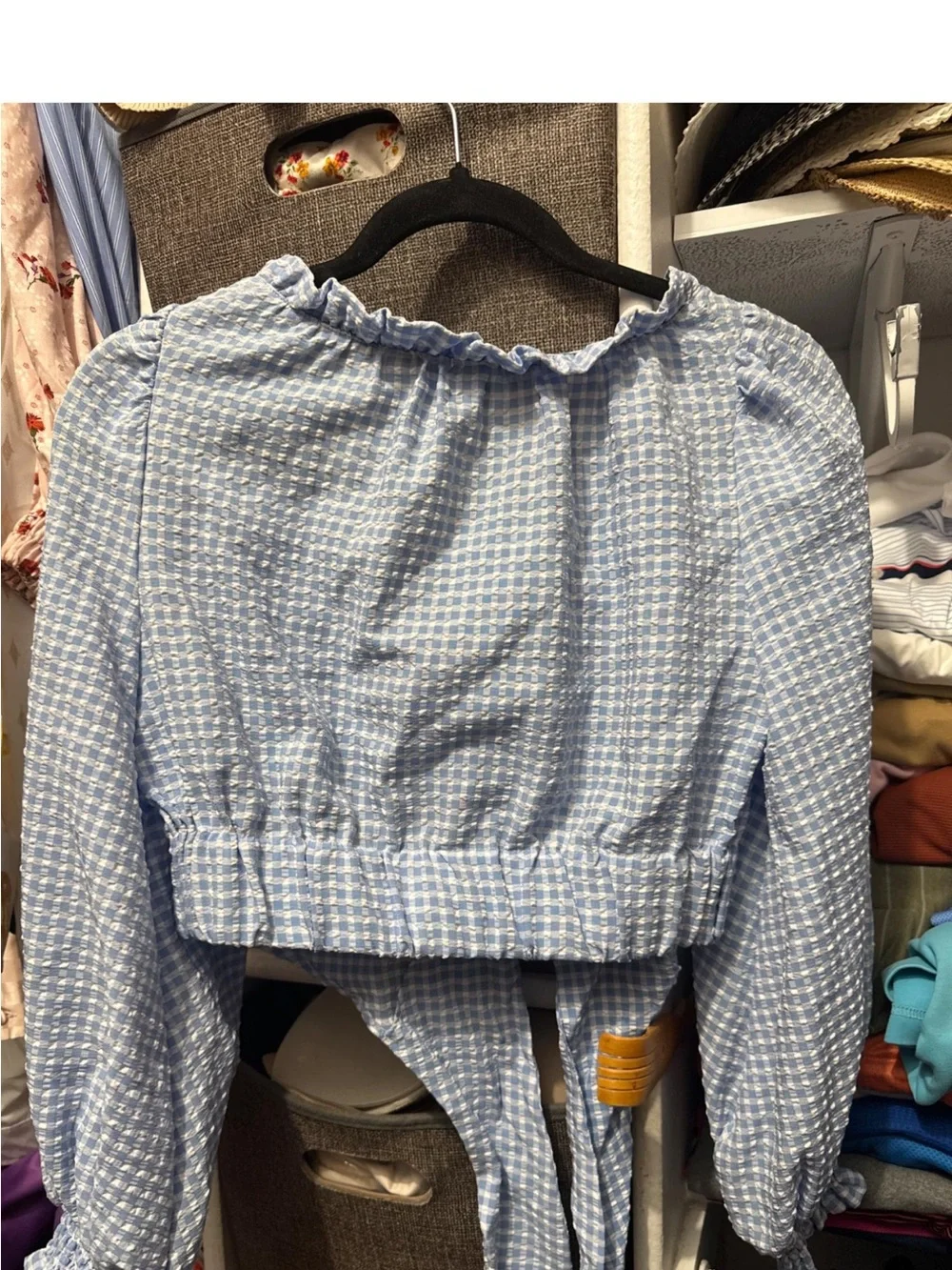 Zara front blue