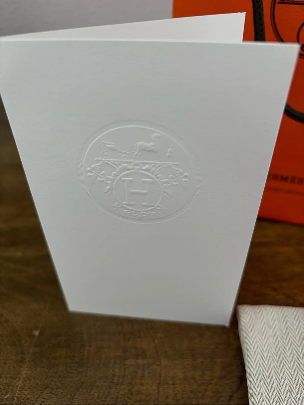 Hermes branded orange
