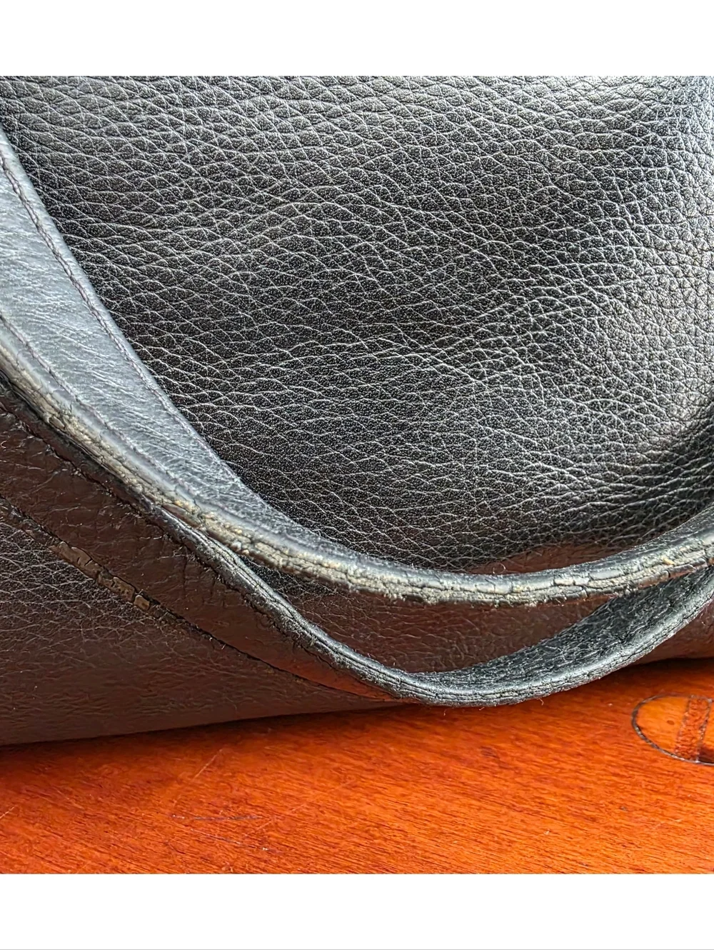 Michael Kors Black Pebbled Leather Tote Shoulder Bag Work Laptop Carryall