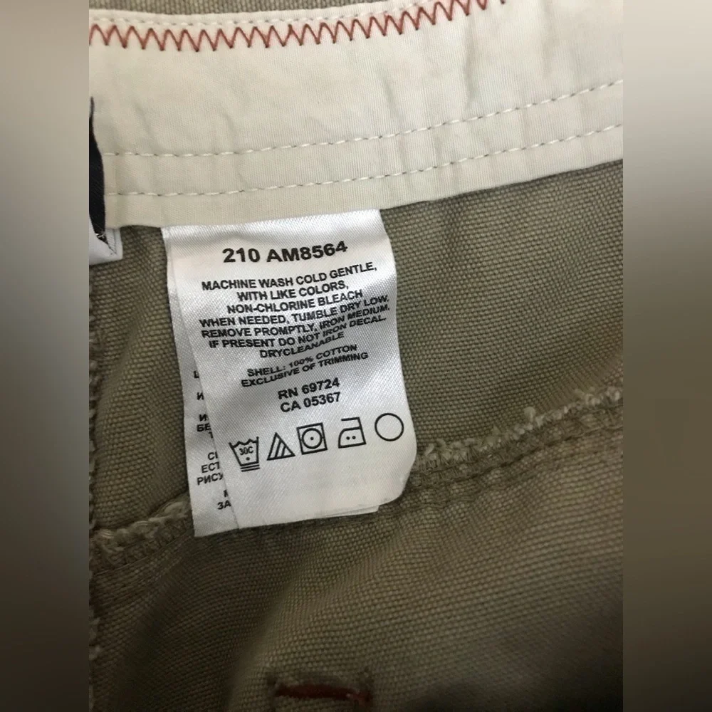 𝅺COLUMBIA Mens Cotton Easy Fit Omni Shield Classic Khaki Cargo Pants Size 36X32