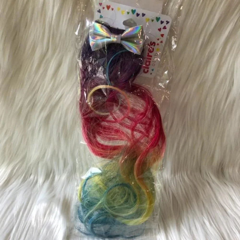 Claire’s Rainbow/Unicorn Themed Hair Accessories Set