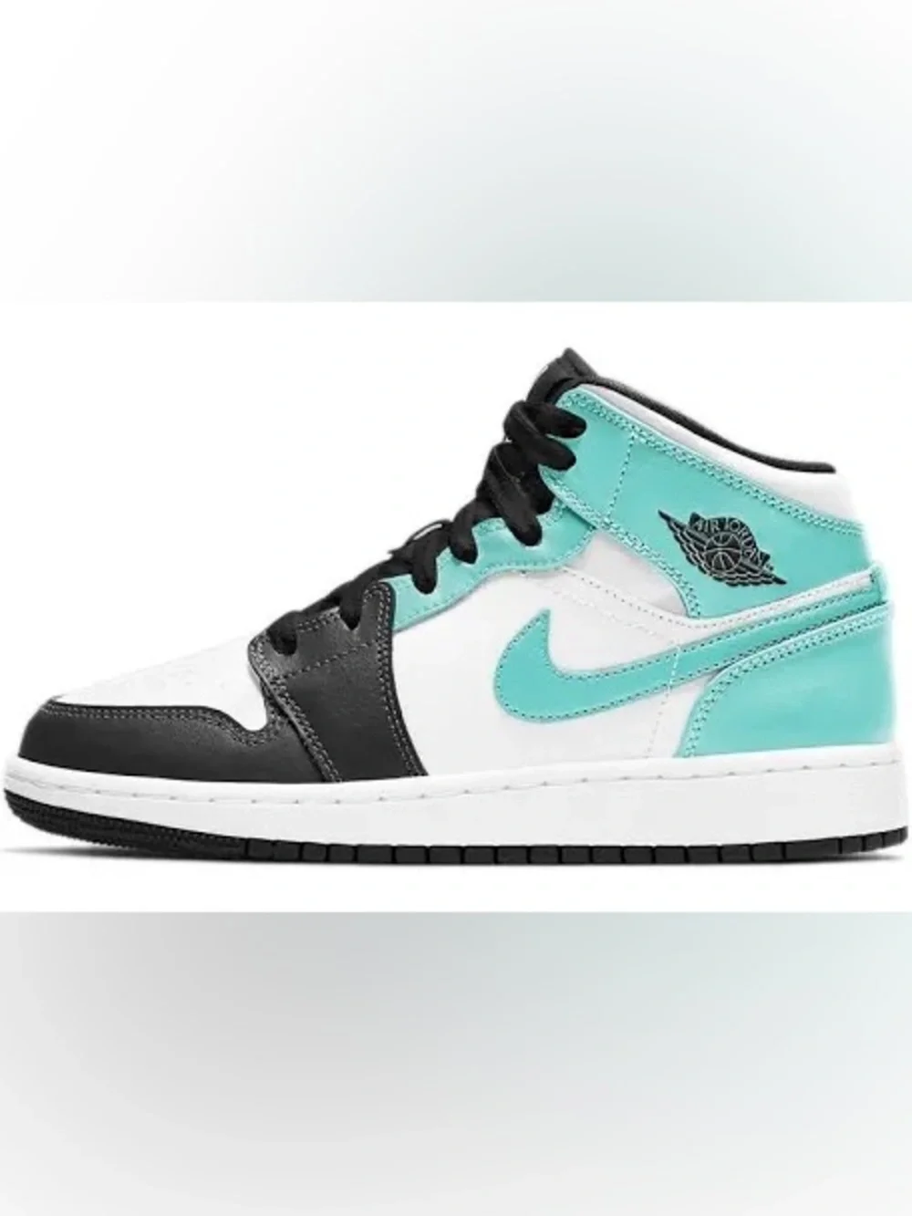 Nike Air Jordan 1 Mid Tropical Twist Teal High-Top Sneakers-8 Mens | 9.5 women