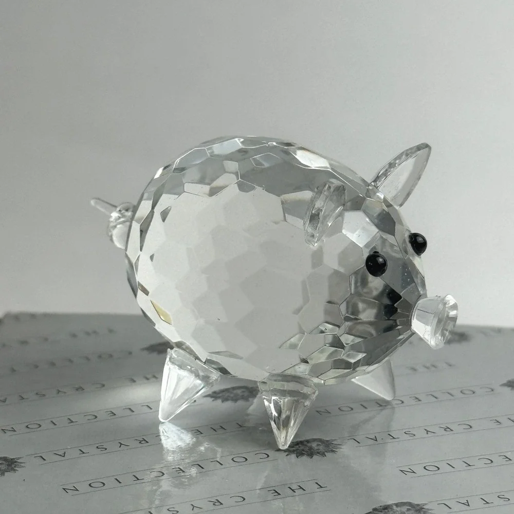 Crystal Pig Figurine Animal Sculpture Decor Gift With Original Box‎ Small