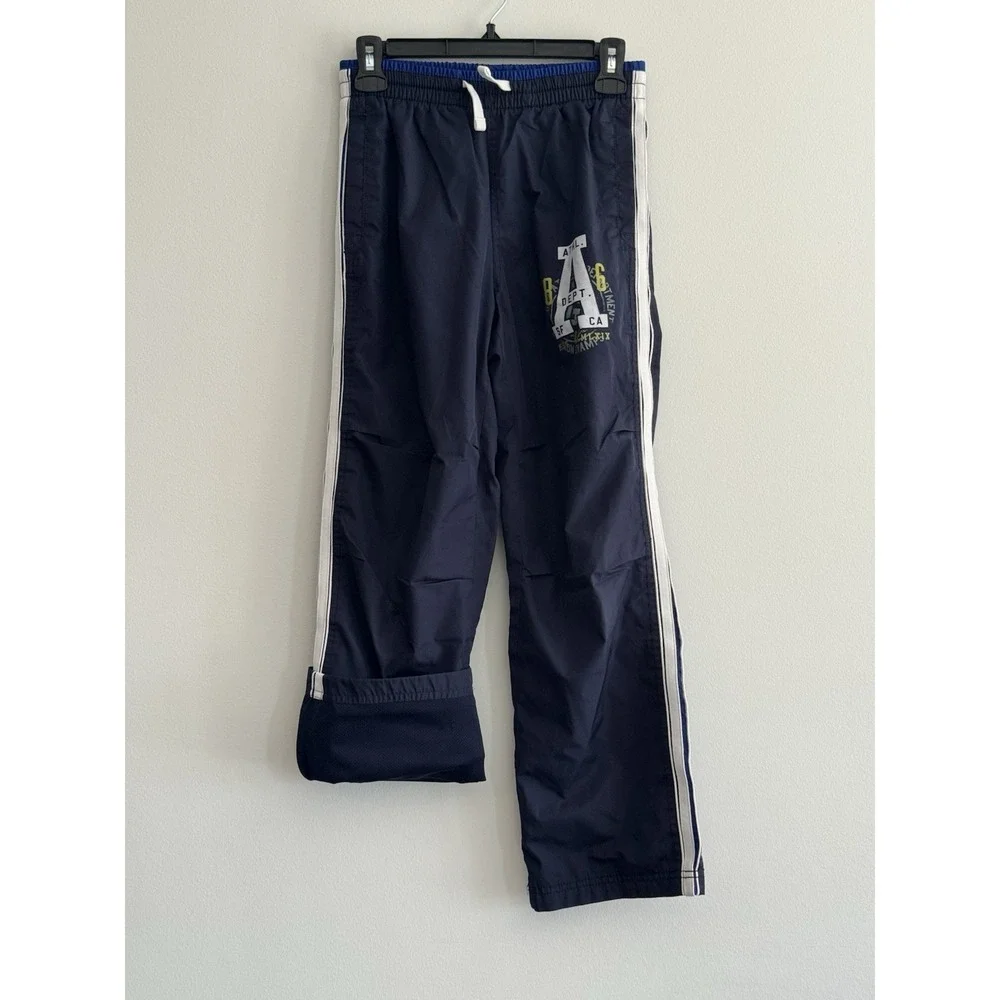Gap Kids Boys Navy Track‎ Windbreak Pants Mesh Lined 12 Athletic