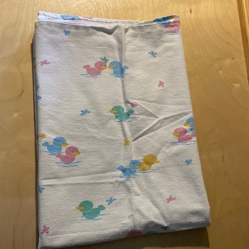 Vintage Medline Baby Blanket Ducks