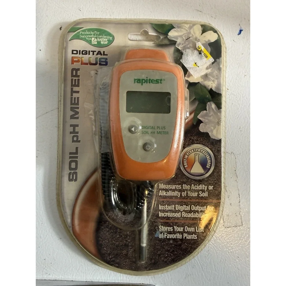 Rapitest Soil Digital Plus pH Meter Measure Acidity or Alkalinity. Read Descrip