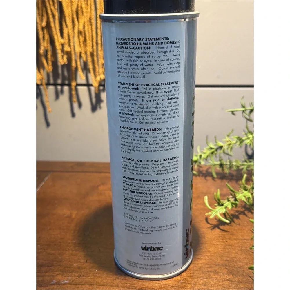 Org Formula NOS Virbac Knockout ES Area Treatment, 16 oz ORM-D 1997