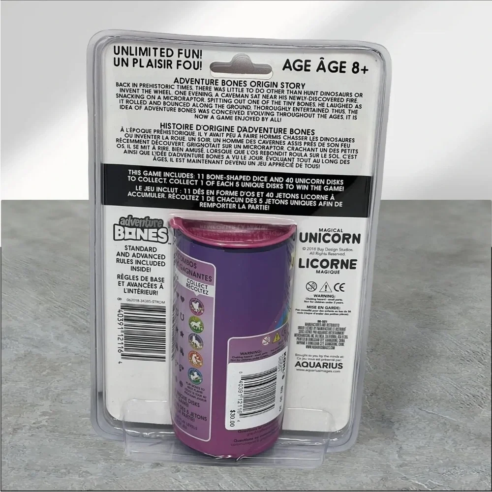BRAND NEW‎ Adventure Bones Magical Unicorn Dice Game Aquarius