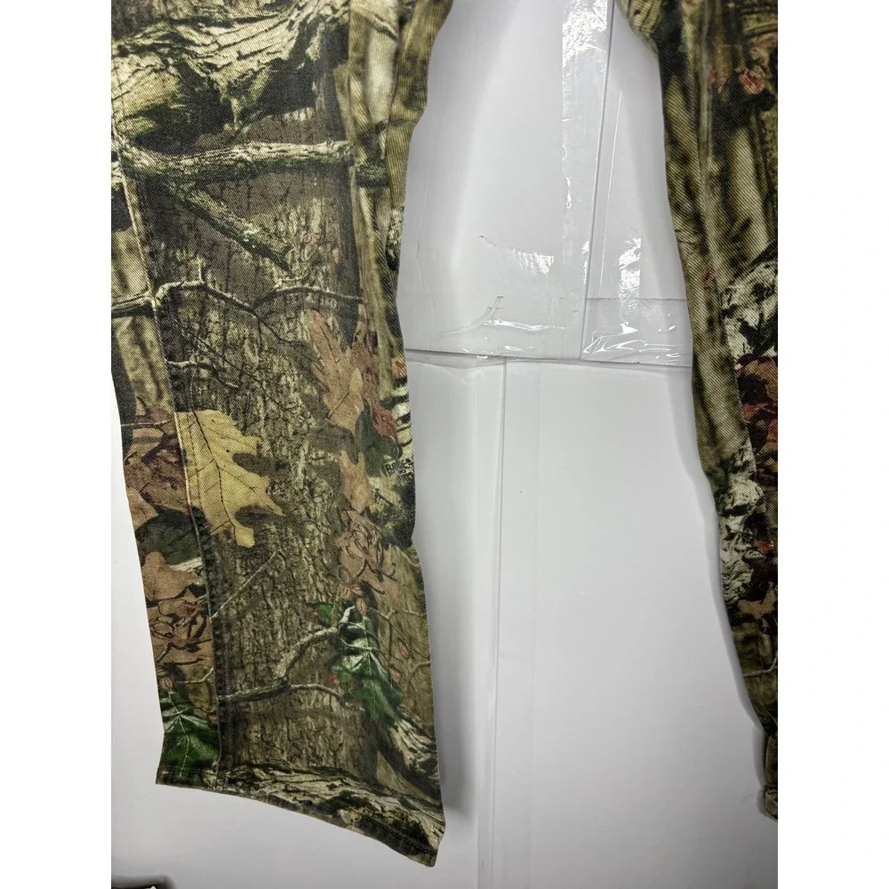 Mossy Oak Break-Up Infinity Camo Pants Mens 36x32 Cotton Hunting Distressed Hole