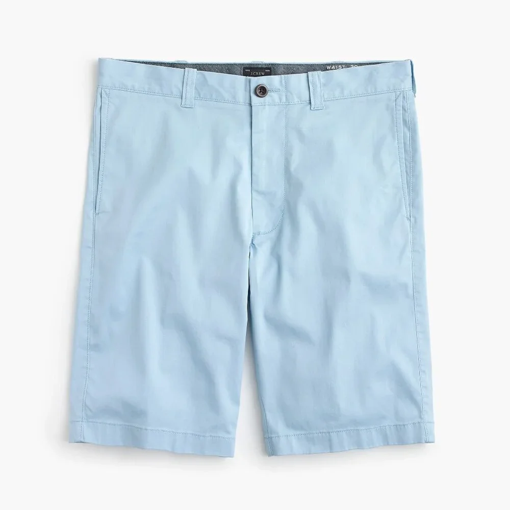 EUC Men's J.‎ CREW 10.5” Stretch Chino Shorts Blue | Size 36