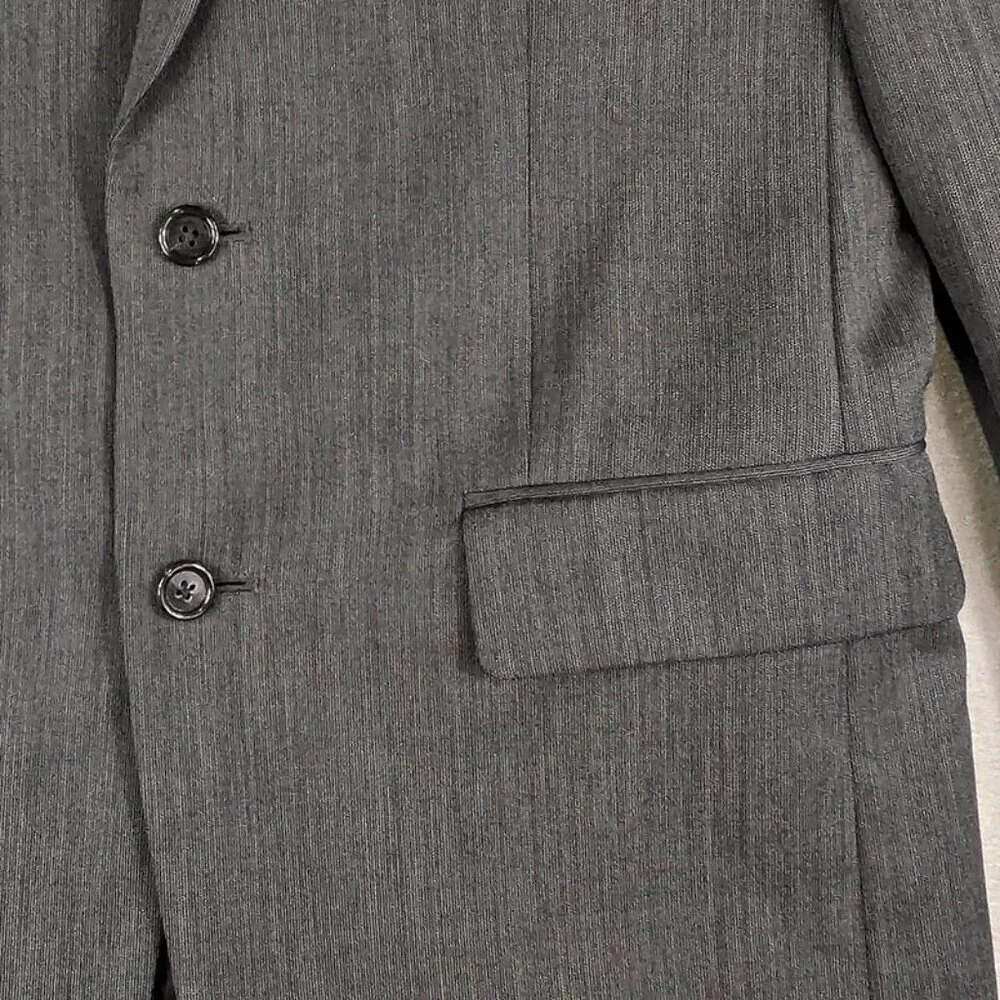 Jos A Bank Classic Collection Blazer Mens 38R 100%‎ Wool Gray 2 Button Dual Vent