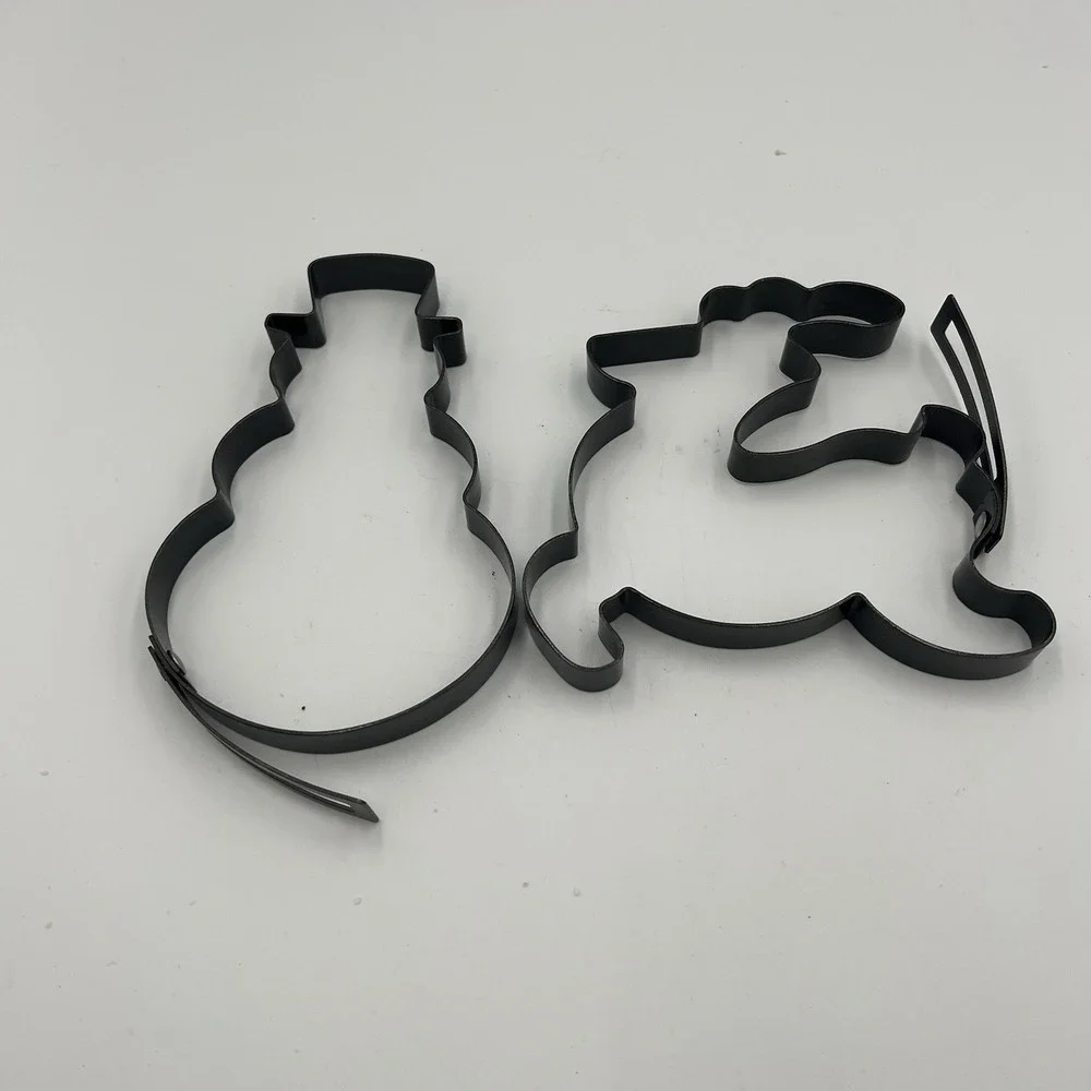 Williams Sonoma Pancake Molds‎ Christmas Holiday Snowman Reindeer Metal