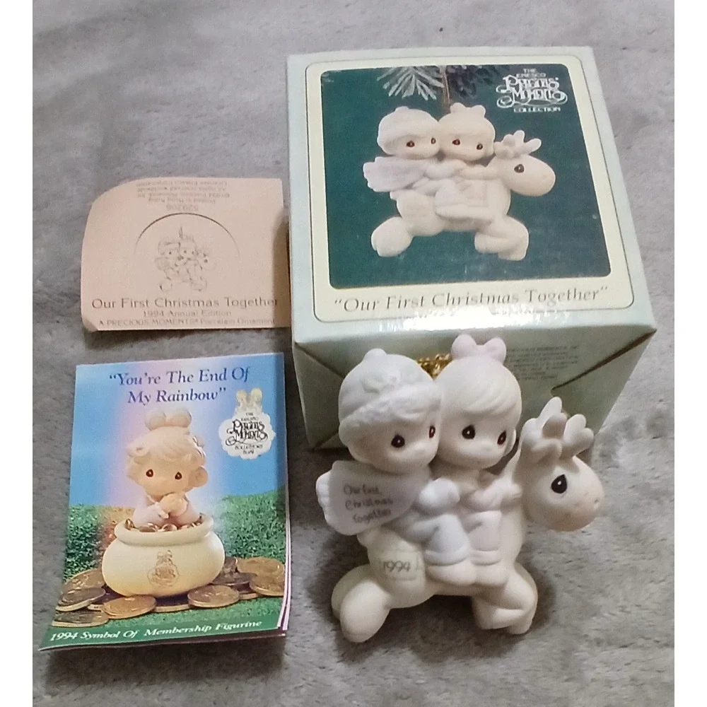 Precious Moments Our First Christmas Together Vintage Ornament 1994 With Box EUC