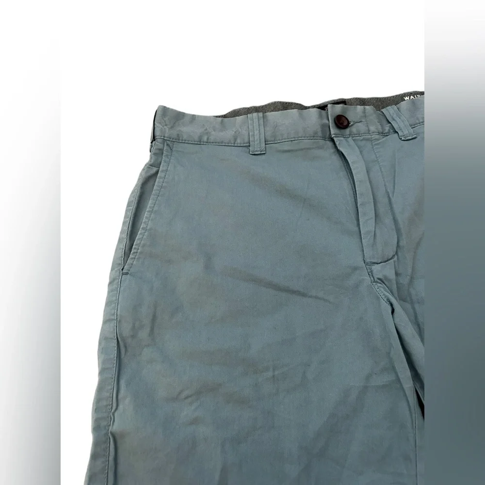 ♥️J. Crew Steel Blue Chino Khaki Cotton Stretch Casual Shorts Mens Size 30x9