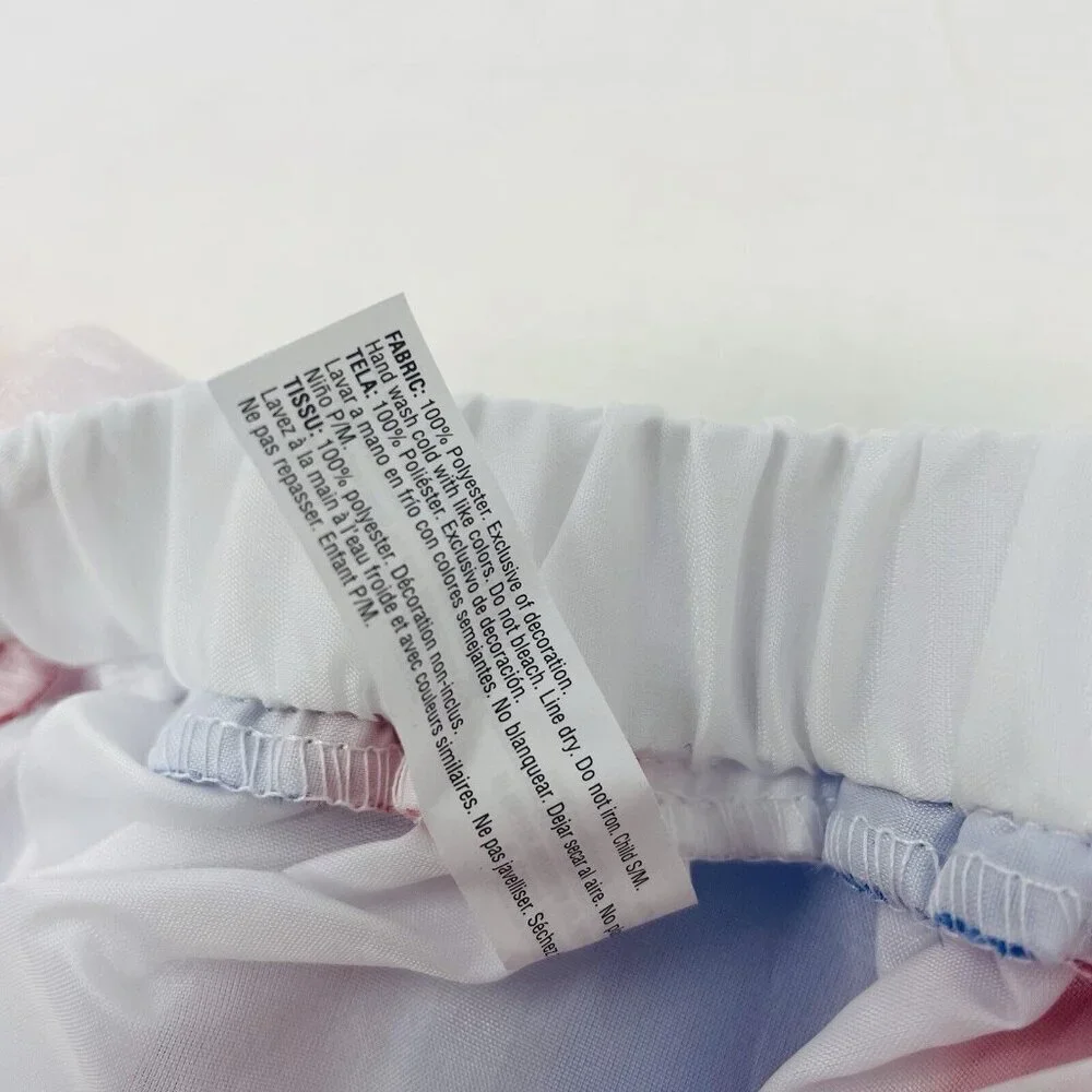 Child Size S/M Patriotic Red White‎ Blue Americana Mesh Tutu Play Halloween 414