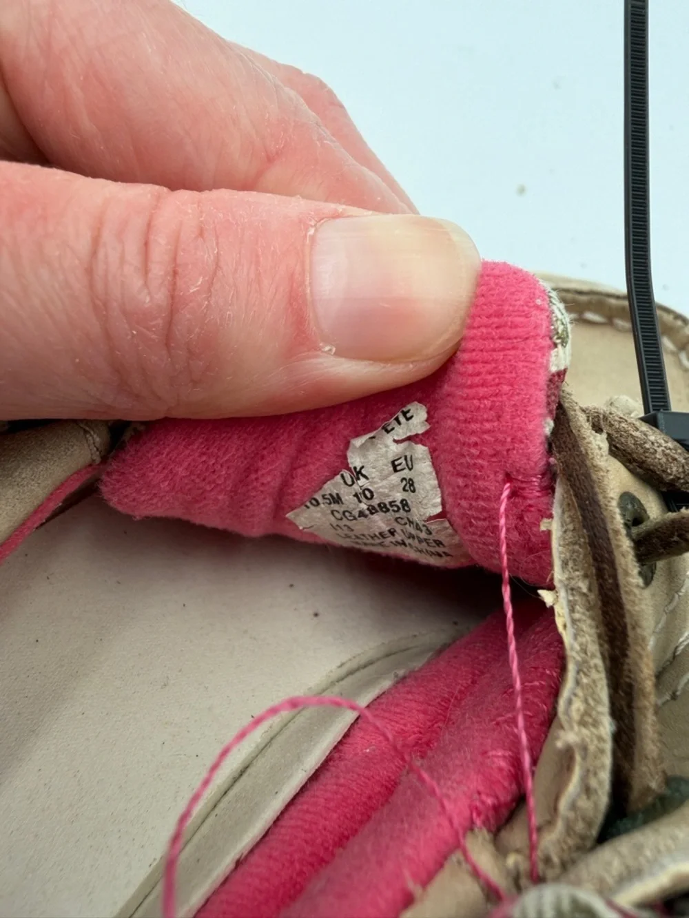 Sperry not worn