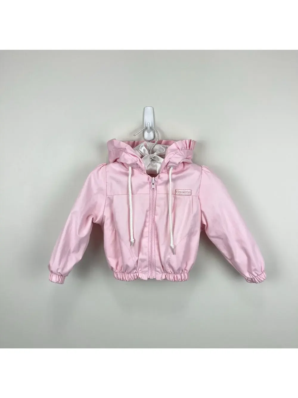 Vintage OshKosh B'gosh Pink Hooded Windbreaker 12 Months USA