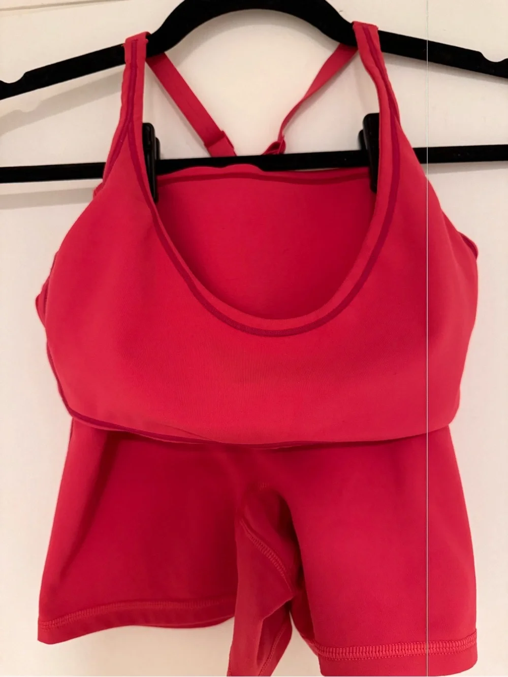 Fabletics berrylicious bra shorts