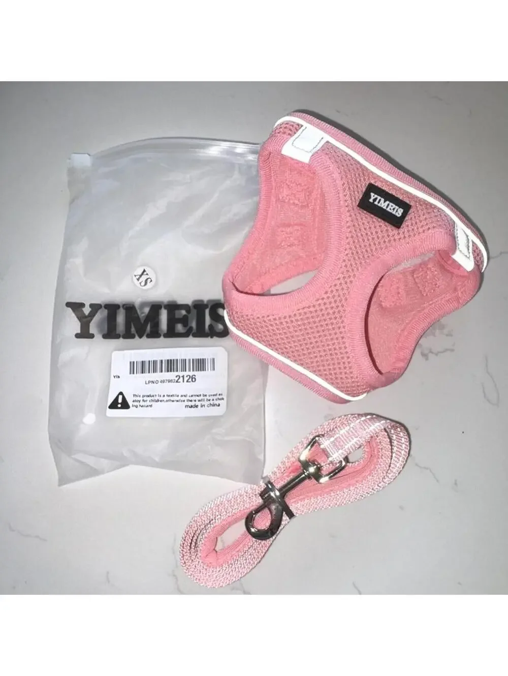 NWT -Yimeis- Pet Harness & Matching Leash, Size XS