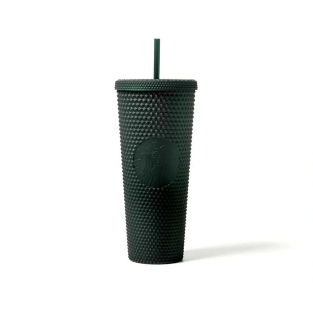 Starbucks Matte Dark Green Studded Tumbler | 24oz