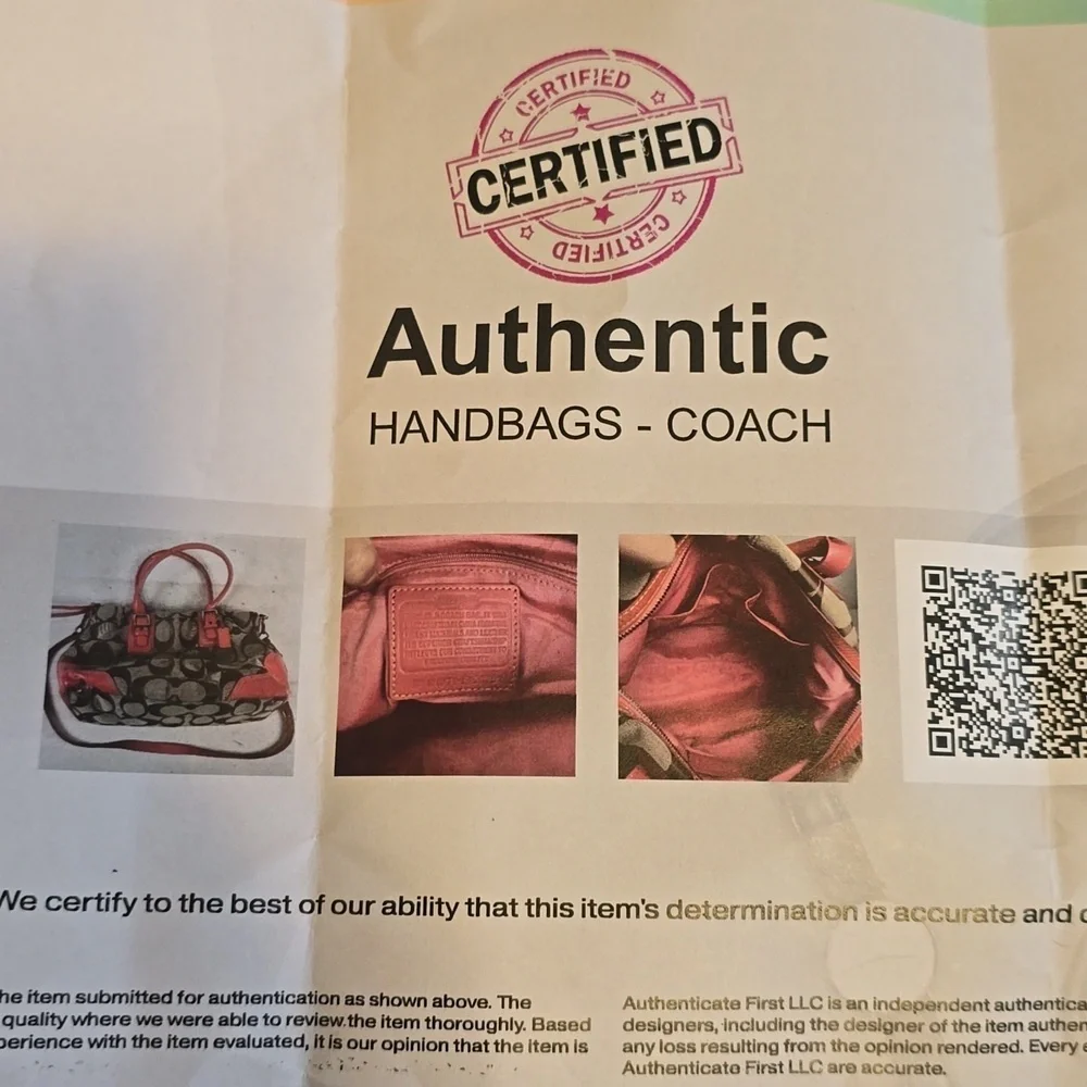Coach coral signature