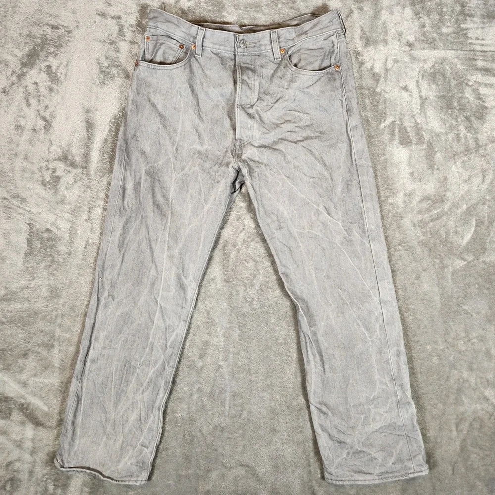 Levi's 501XX Jeans Men's 34X29 (Tag‎ 36X30) Straight Fit Greystone Marble