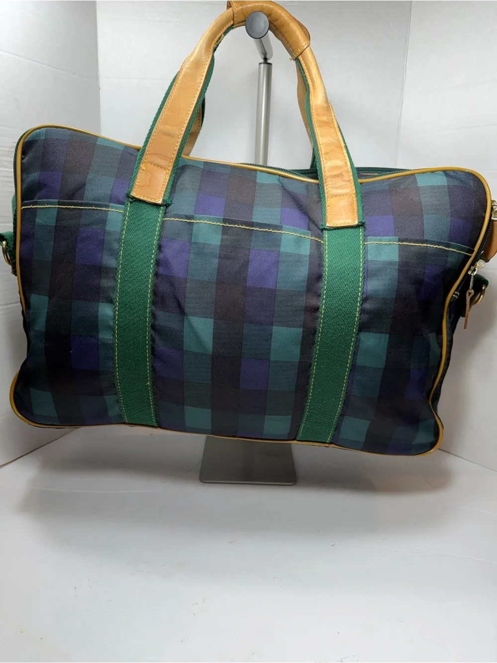 Vintage Christian Dior Plaid Suitcase, call outs in photos ,no strap