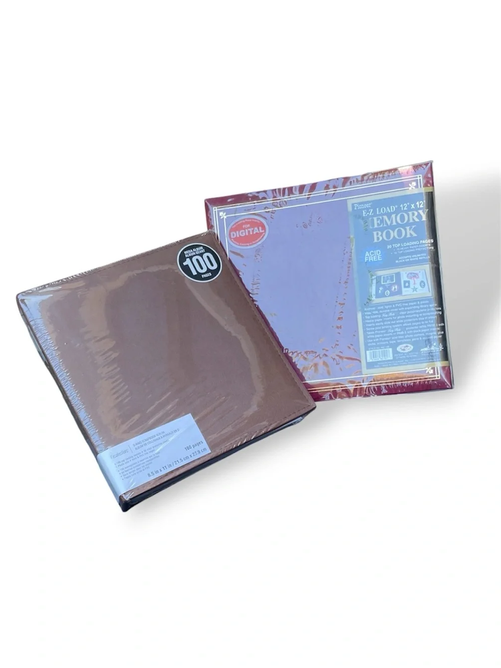 2 Piece Photo Album Memory Scrapbook PIONEER AND RECOLLECTIONS