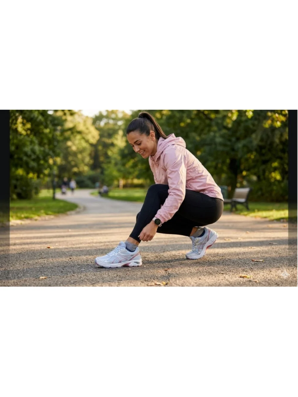 Asics shoe wear white