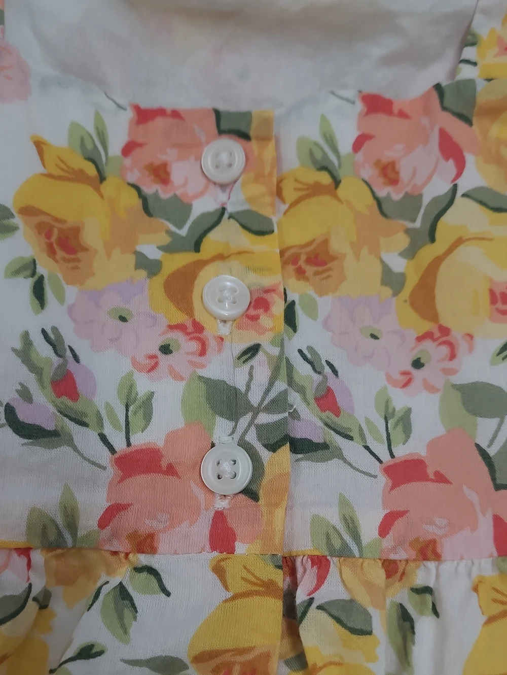 Janie And Jack Pink/Yellow Floral Sleeveless Dress Size 6